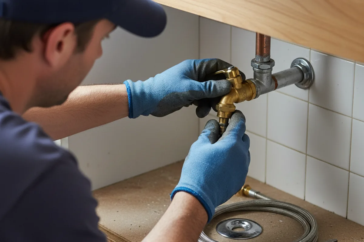 Shutoff valve and fitting work during Emergency Plumbing in Lake Andes